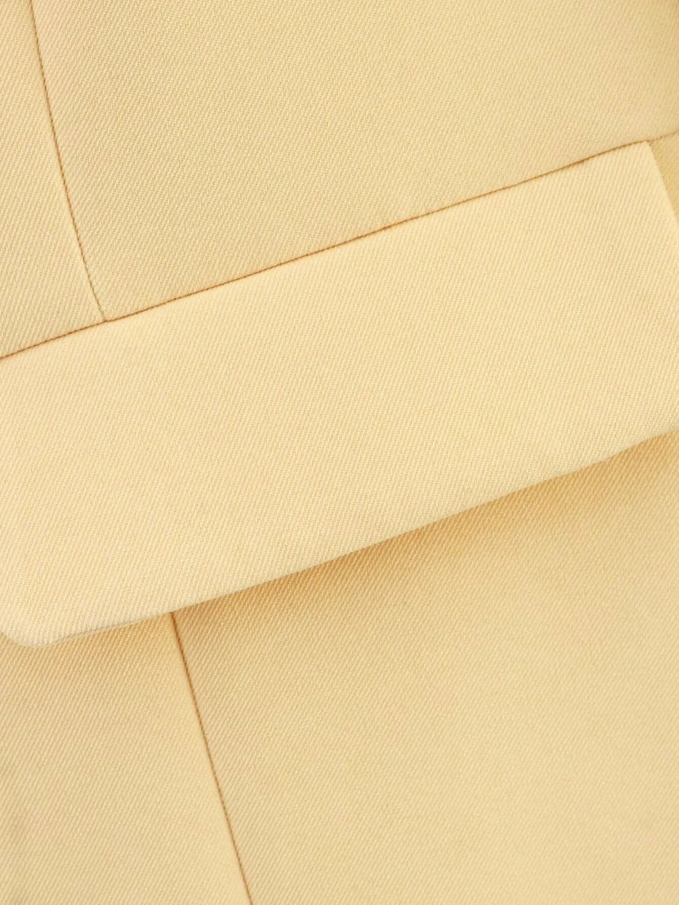 Blazer Feminino Amarelo Manga Longa Elegante para Escritório e Casual