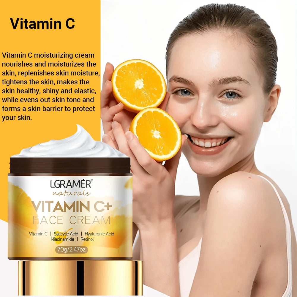 Hidratante Facial Vitamina C Clareador com Retinol e Hialurônico