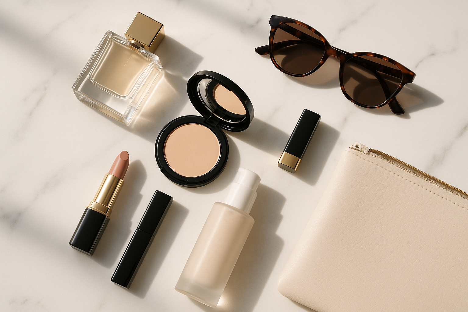 Produtos de beleza elegantes